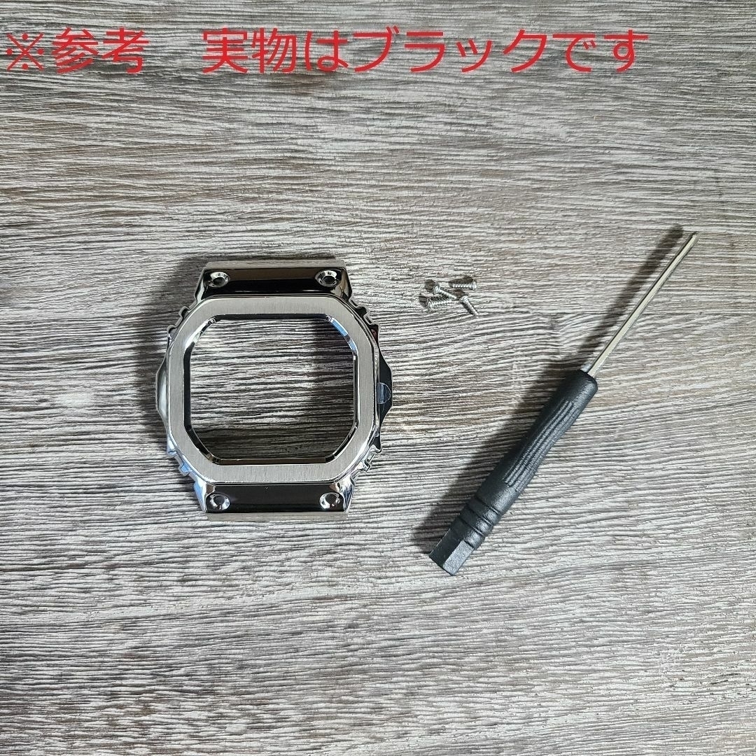 G-SHOCK DW-5600　カスタムベゼル　メタルブラック メンズの時計(腕時計(デジタル))の商品写真