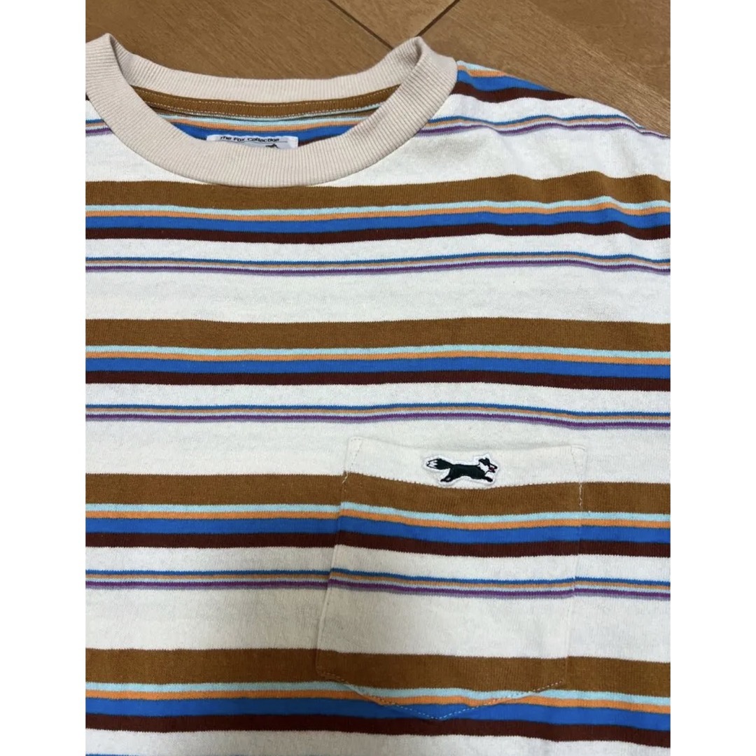 THE FOX [ザフォックス] 別注 ワンポイントロゴ ボーダーTシャツ メンズのトップス(Tシャツ/カットソー(半袖/袖なし))の商品写真