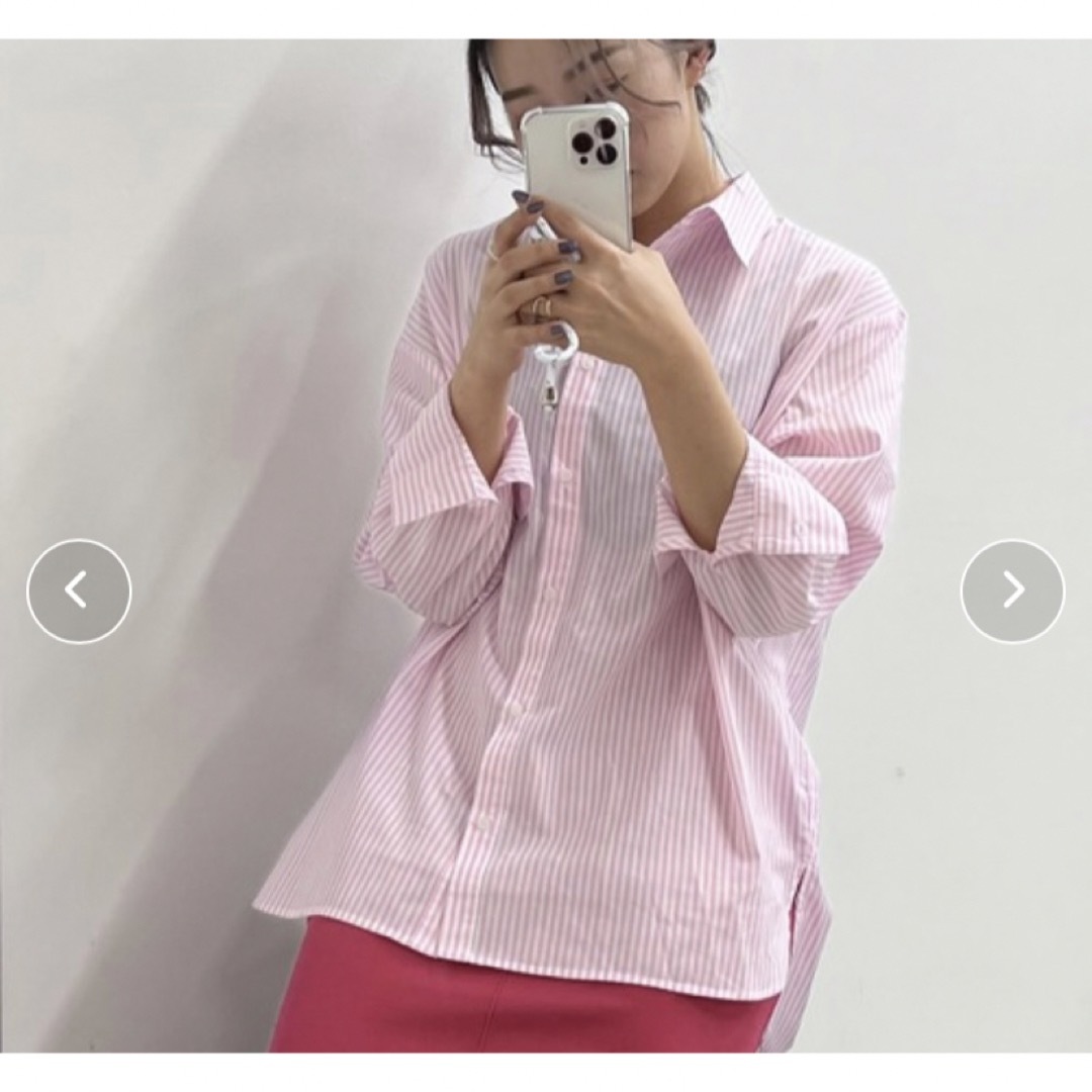 YOUANCEストライプシャツ レディースのトップス(シャツ/ブラウス(長袖/七分))の商品写真