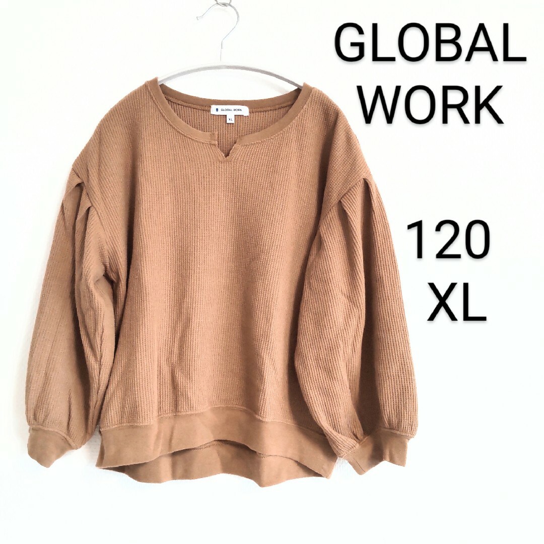 GLOBAL WORK(グローバルワーク)のGLOBAL WORK グローバルワーク肩ギャザー  サマール カットソー キッズ/ベビー/マタニティのキッズ服女の子用(90cm~)(Tシャツ/カットソー)の商品写真