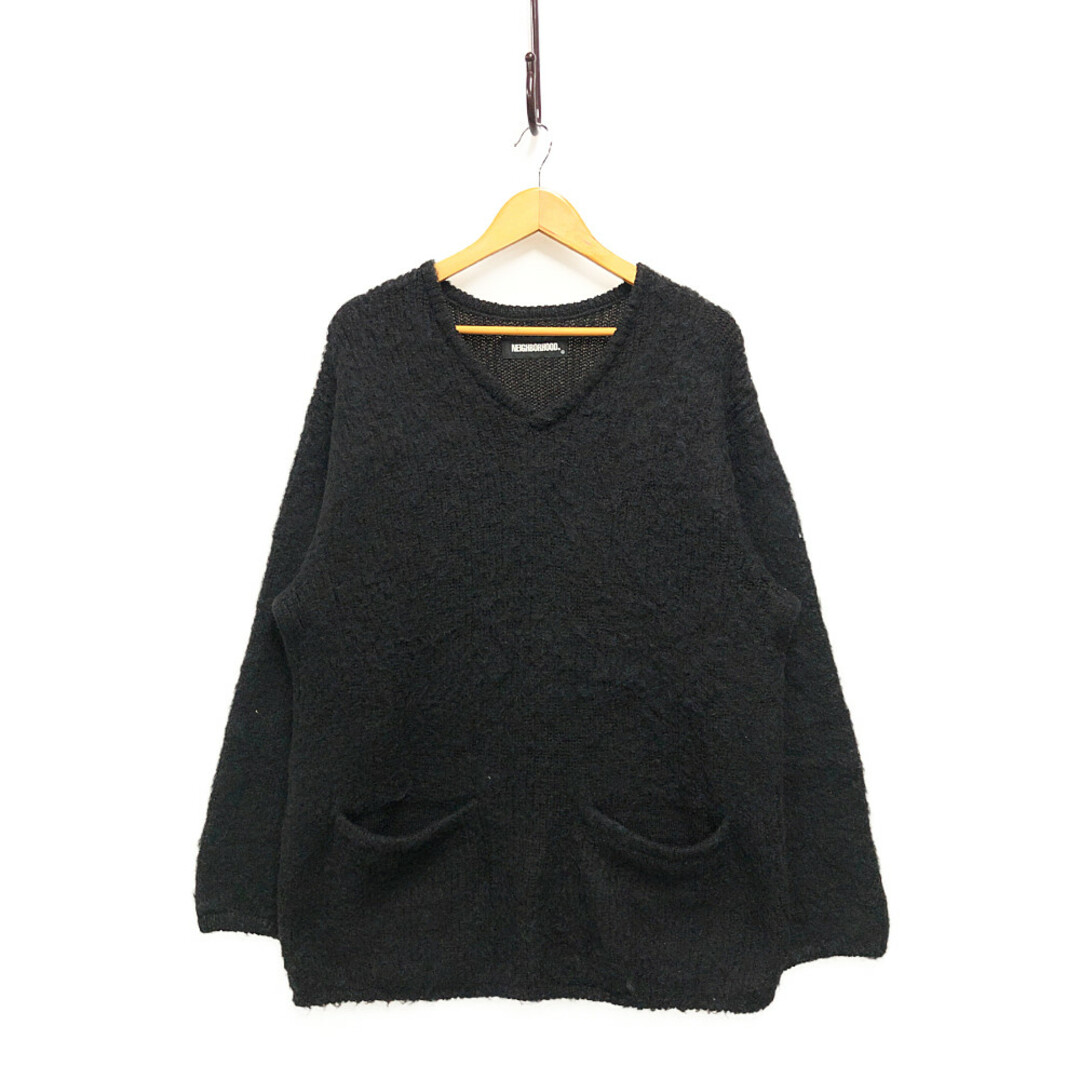 NEIGHBORHOOD ネイバーフッド 20AW MOHAIR / NA-KNIT LS モヘア ニット セーター ブラック サイズL 正規品 / 31867