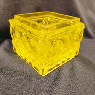 バカラ(Baccarat)の【希少品】ウランガラス オールドバカラBaccarat ルッセ RUSSE小物入(小物入れ)