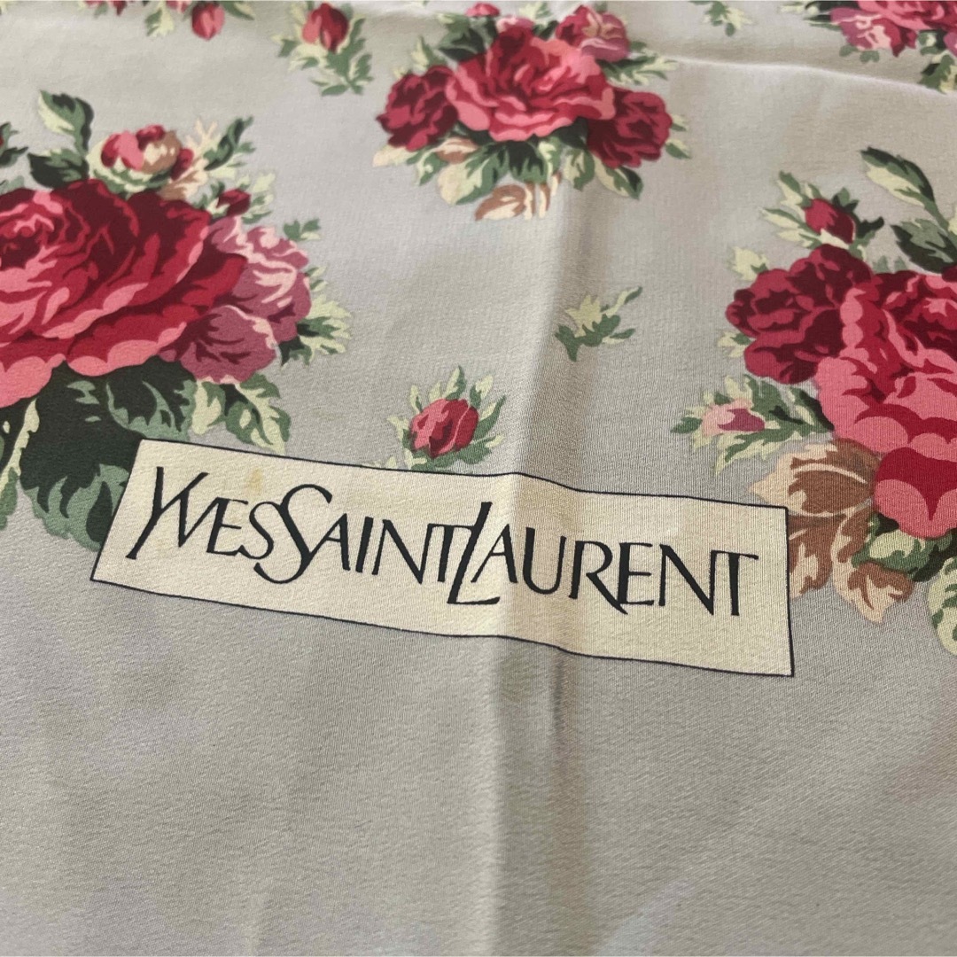 YvesSaintLaurent イヴ・サンローラン スカーフ ロゴ