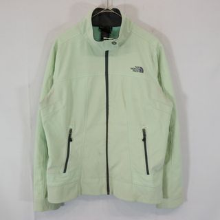 ザノースフェイス(THE NORTH FACE)のSALE/ THE NORTH FACE ノースフェイス ソフトシェルジャケット アウトドア キャンプ 登山 防寒 ライトグリーン (レディース XL)  N7957(その他)