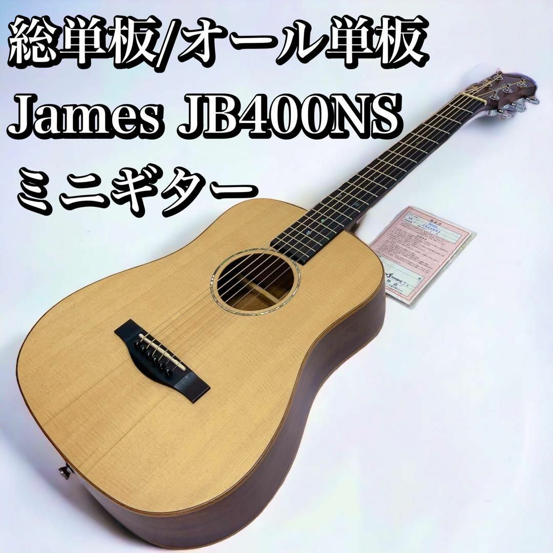 総単板！オール単板 James JB400NS パーラーギター ミニギター