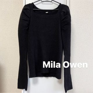 ミラオーウェン(Mila Owen)のMila Owen ❤️スクエアネックボリュームスリーブニット(ニット/セーター)