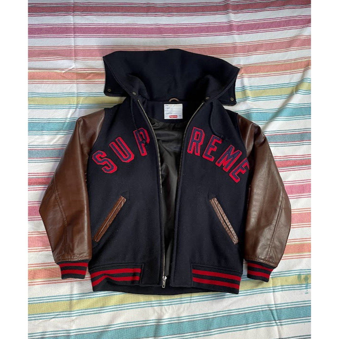 Supreme 2012/FW Hooded Varsity Jacket