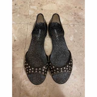 ジミーチュウ(JIMMY CHOO)のJIMMY CHOO ジミーチュウ フラット レインシューズ　 36サイズ(バレエシューズ)