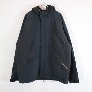 クイックシルバー(QUIKSILVER)のSALE/ Quiksilver クイックシルバー マウンテンパーカー アウトドア アウター 防寒 登山 裏地キルティング ブラック (メンズ L)  N8057(マウンテンパーカー)