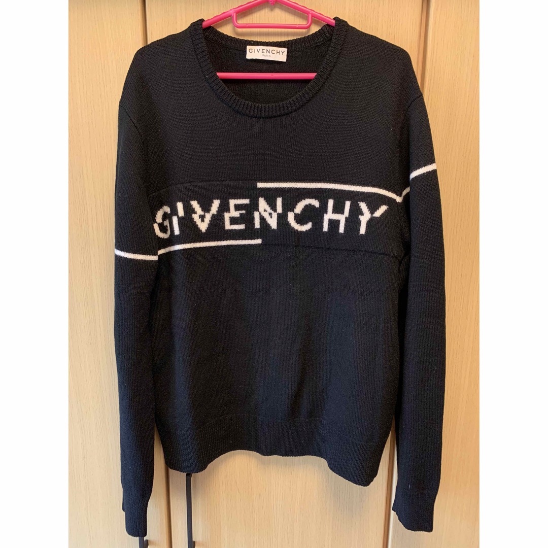 GIVENCHY - 正規 19AW Givenchy ジバンシィ スプリット ロゴ ニットの