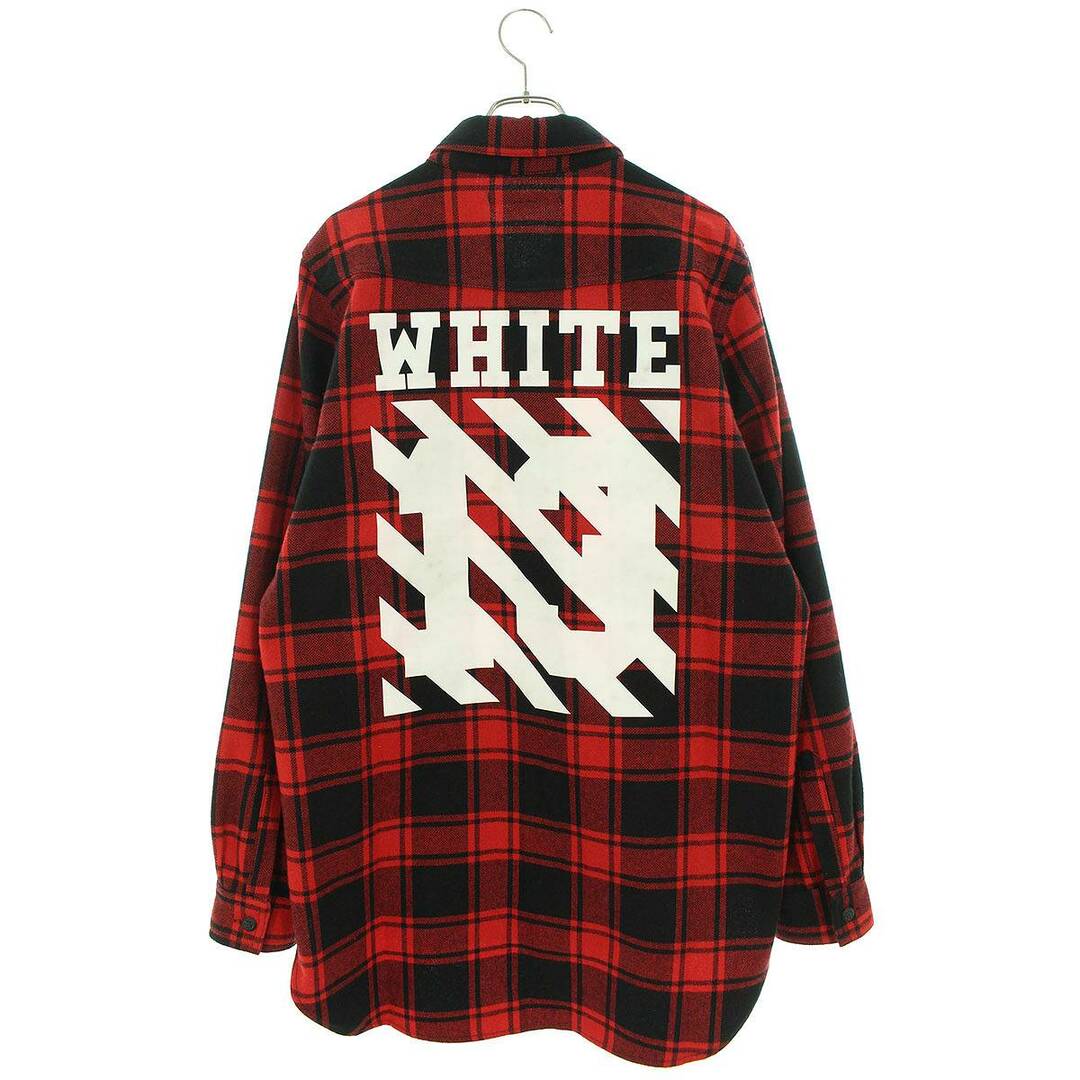 OFF-WHITE - オフホワイト 14AW AU800213P02 バックプリントフランネル