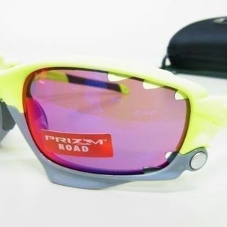 オークリー(Oakley)のオークリー★サングラス PRIZM Racing Jacket★蛍光黄イエロー(サングラス/メガネ)