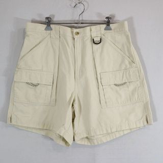 コロンビア(Columbia)のSALE/ Columbia コロンビア PFG ショートパンツ テック系 フィッシング アイボリー (メンズ L) 中古 古着 N8107(ショートパンツ)