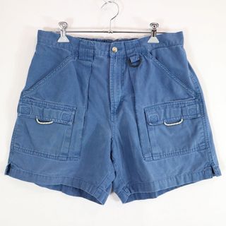 コロンビア(Columbia)のSALE/ Columbia コロンビア PFG ショートパンツ テック系 フィッシング ブルー (メンズ M) 中古 古着 N8108(ショートパンツ)