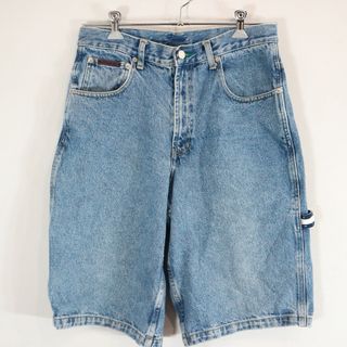 トミーヒルフィガー(TOMMY HILFIGER)のSALE/ TOMMY HILFIGER トミーヒルフィガー デニム ショートパンツ Y2K アイスブルー (メンズ 31) 中古 古着 N8110(ショートパンツ)