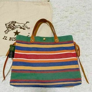 イルビゾンテ(IL BISONTE) ストライプ トートバッグ(レディース