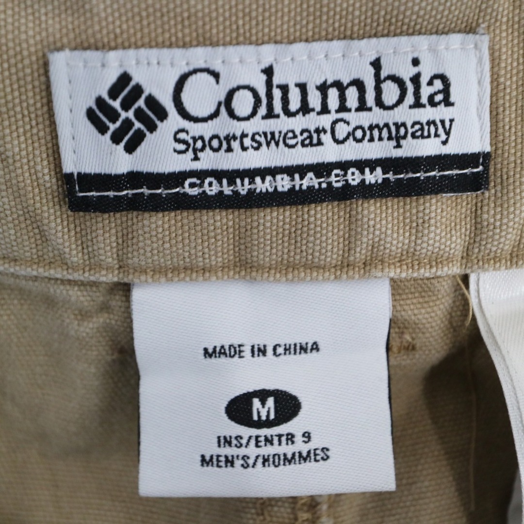 Columbia(コロンビア)のSALE/ Columbia コロンビア カーゴショートパンツ アウトドア キャンプ 登山 ベージュ (メンズ M) 中古 古着 N8115 メンズのパンツ(ショートパンツ)の商品写真