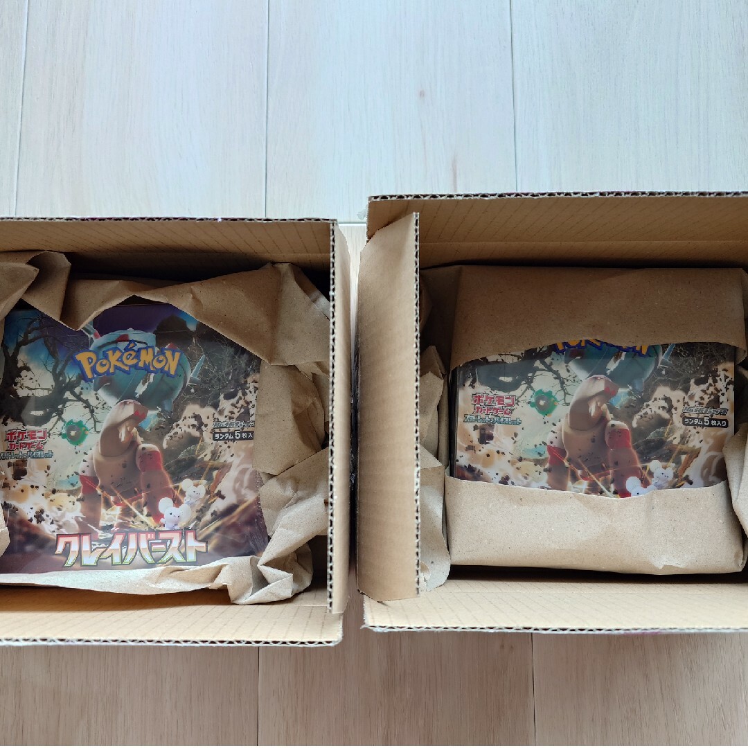 2箱ポケモンカード box クレイバースト シュリンク付き