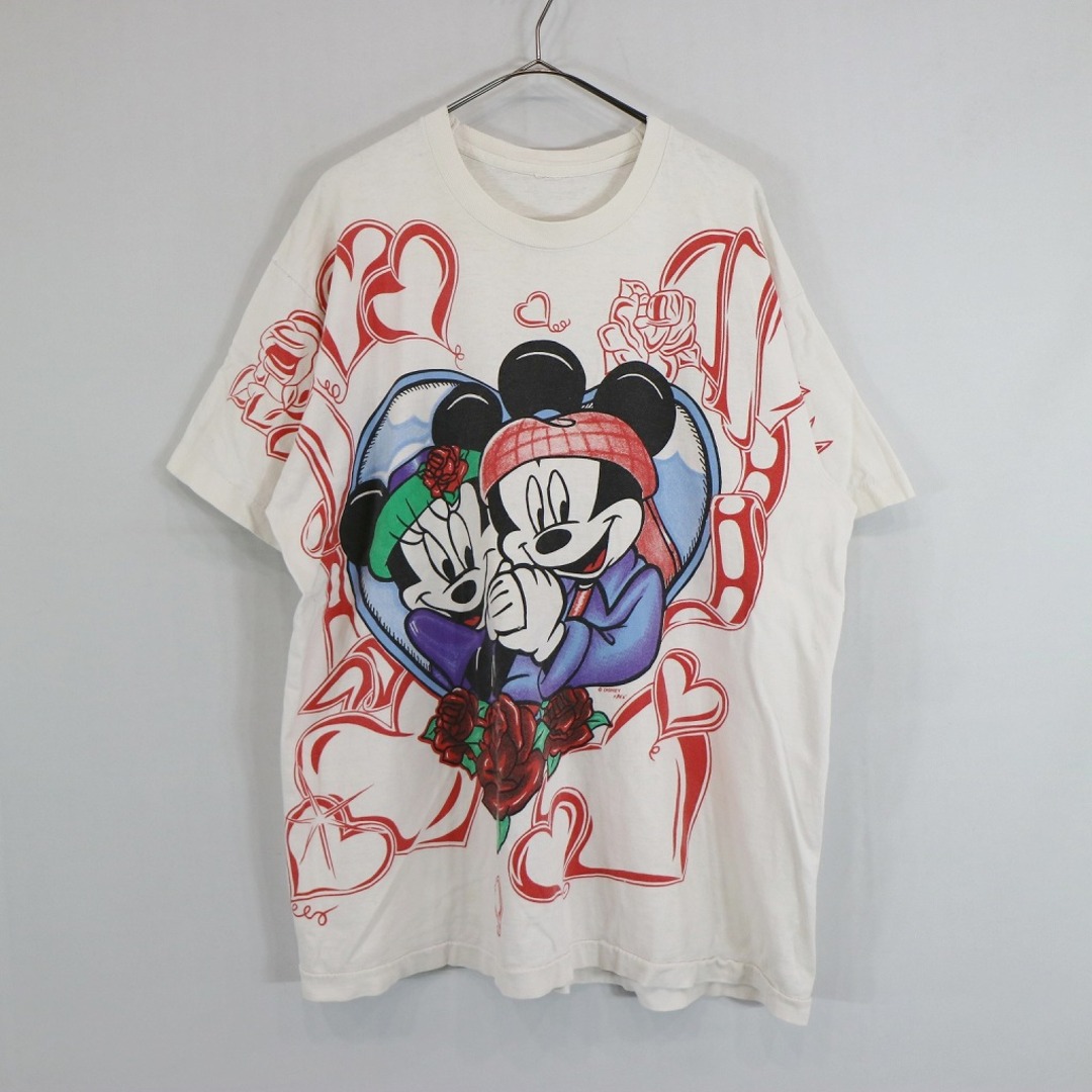ディズニー　Tシャツ 90s シングルスケッチ　USA製 ホワイト　サイズM
