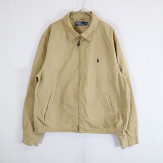 ポロラルフローレン(POLO RALPH LAUREN)のSALE/ Polo by Ralph Lauren ポロバイラルフローレン スイングトップ ワンポイントロゴ ベージュ (メンズ XL) 中古 古着 N8186(その他)