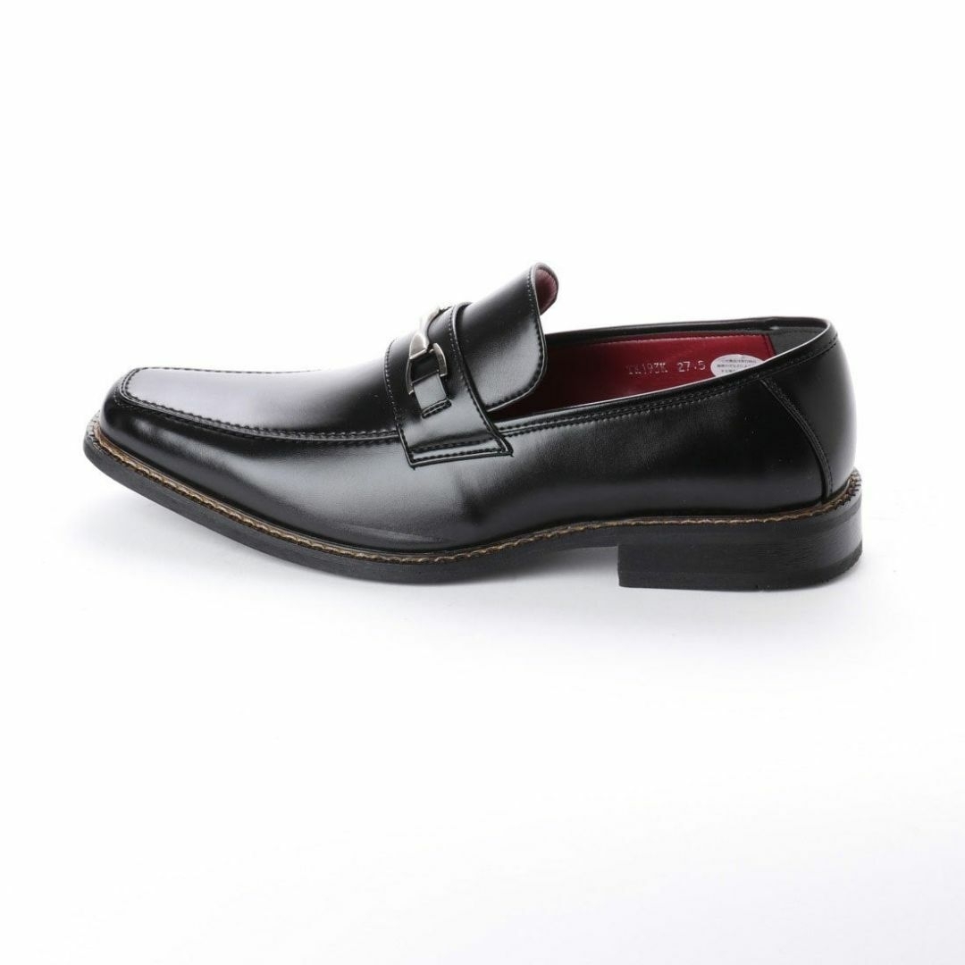 TAKEZO(タケゾー)のビジネスシューズ メンズ 防水 革靴 ビットローファー ブラック 3E 25cm メンズの靴/シューズ(ドレス/ビジネス)の商品写真