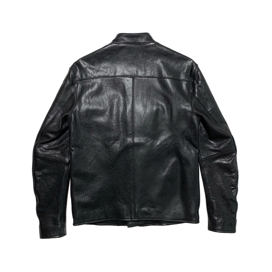 ☆美品 デンハム DENHAM レザー シングル ライダース ジャケット 黒 S