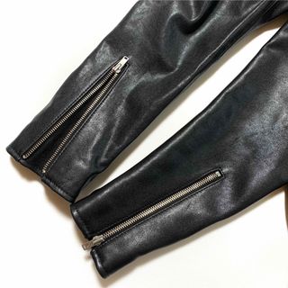 DENHAM - ☆美品 デンハム DENHAM レザー シングル ライダース