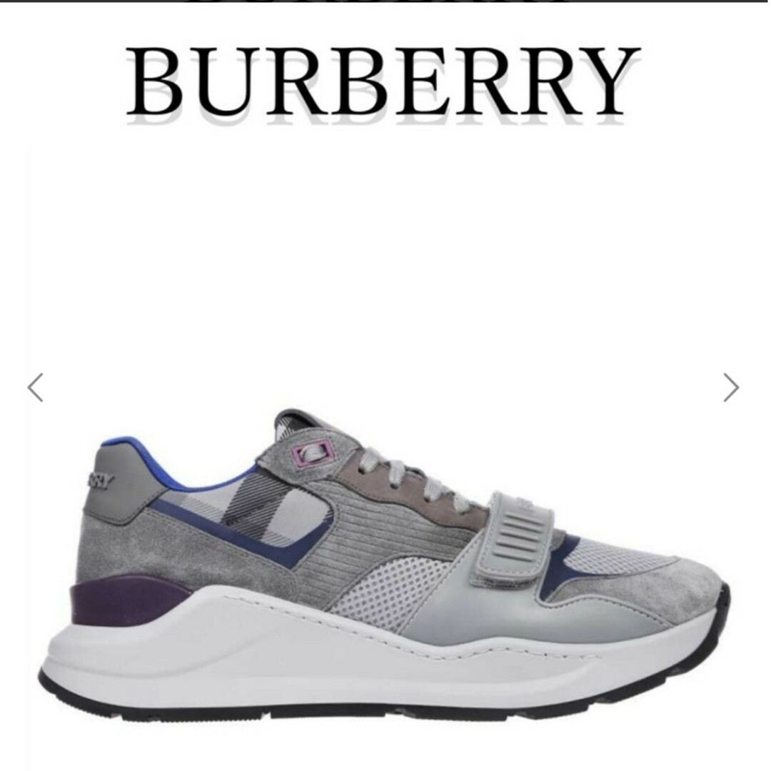 新品 BURBERRY バーバリー スエード スニーカー 40 26cmの通販 by