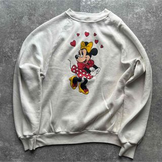 Disney - 90s Disneyドナルド 刺繍 スウェット ハーフジップ プル