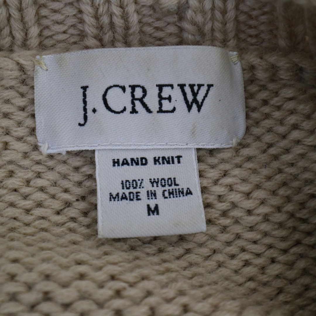 SALE/ 2000年代～ J.CREW ジェイクルー ハンドニット ウールセーター ラグランスリーブ ノルディック柄 グリーン (メンズ M)  N8261