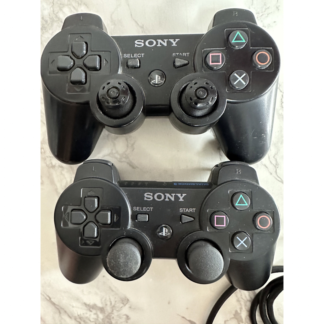 PlayStation(プレイステーション)のプレステコントローラー　3個　ジャンク品 エンタメ/ホビーのゲームソフト/ゲーム機本体(家庭用ゲーム機本体)の商品写真