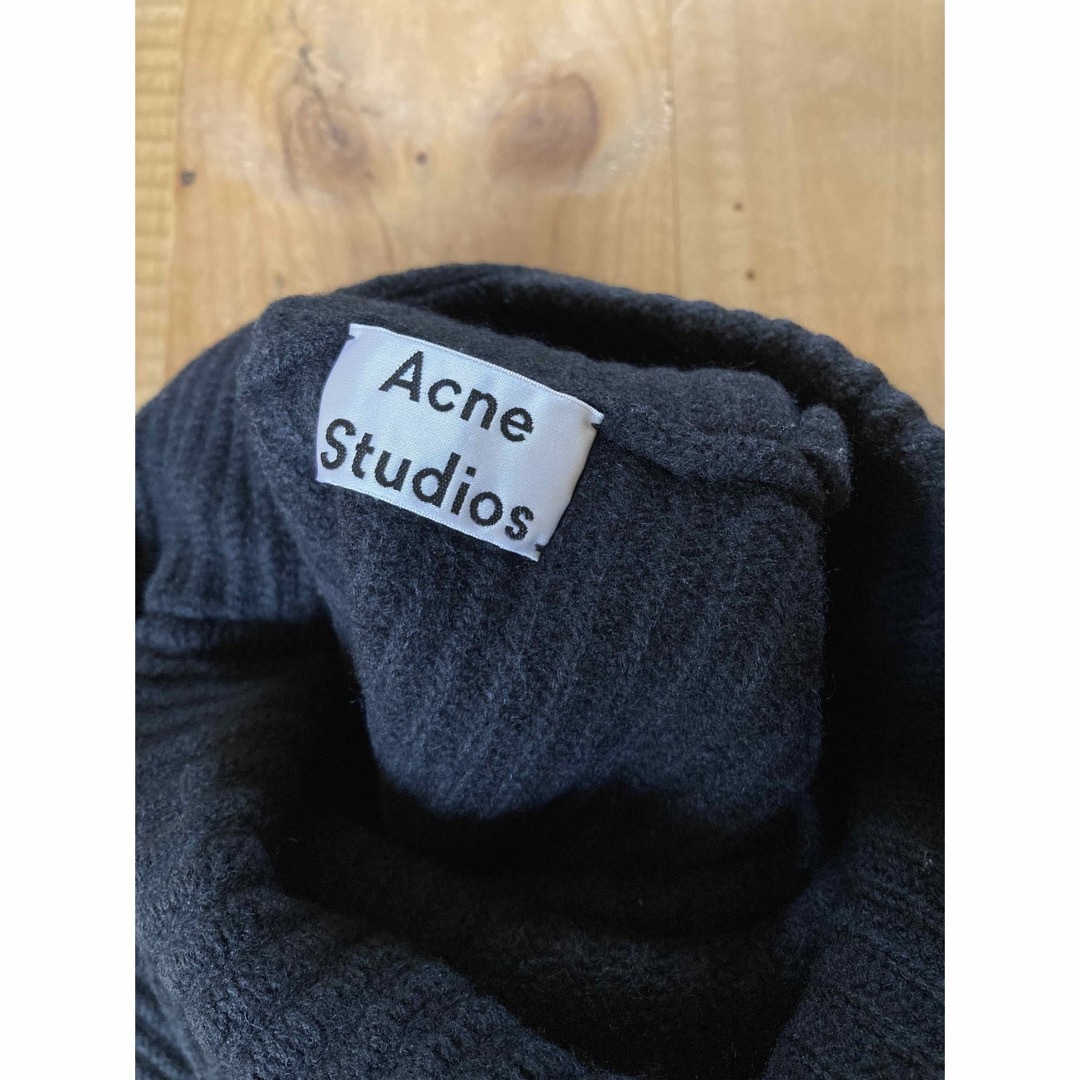 Acne studios アクネ セーター ニット 黒 デザイン アシメ - ニット ...