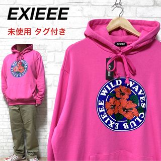 ☆未使用タグ付き☆ EXIEEE イグジー 美色 ハイビスカス フーディ(パーカー)