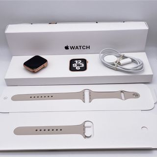 アップルウォッチ(Apple Watch)のApple Watch SE GPS 44mm MKQ53J/A スターライト(腕時計(デジタル))