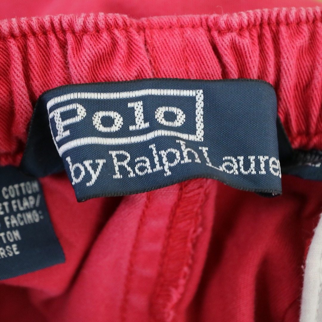 POLO RALPH LAUREN(ポロラルフローレン)のSALE/ Polo by Ralph Lauren ポロバイラルフローレン ショートパンツ レッド (メンズ XL) 中古 古着 N8341 メンズのパンツ(ショートパンツ)の商品写真