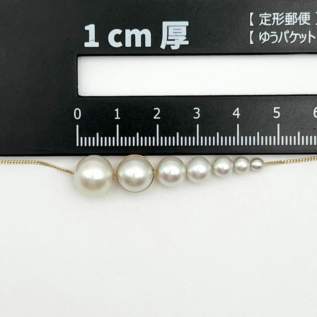 【高級・7連パール】タサキ TASAKI 　ネックレス　ペンダント　真珠　パールK18
