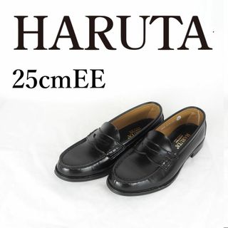 ハルタ(HARUTA)のHARUTA*ハルタ*レディースローファー*25cm*黒*M1123(ローファー/革靴)