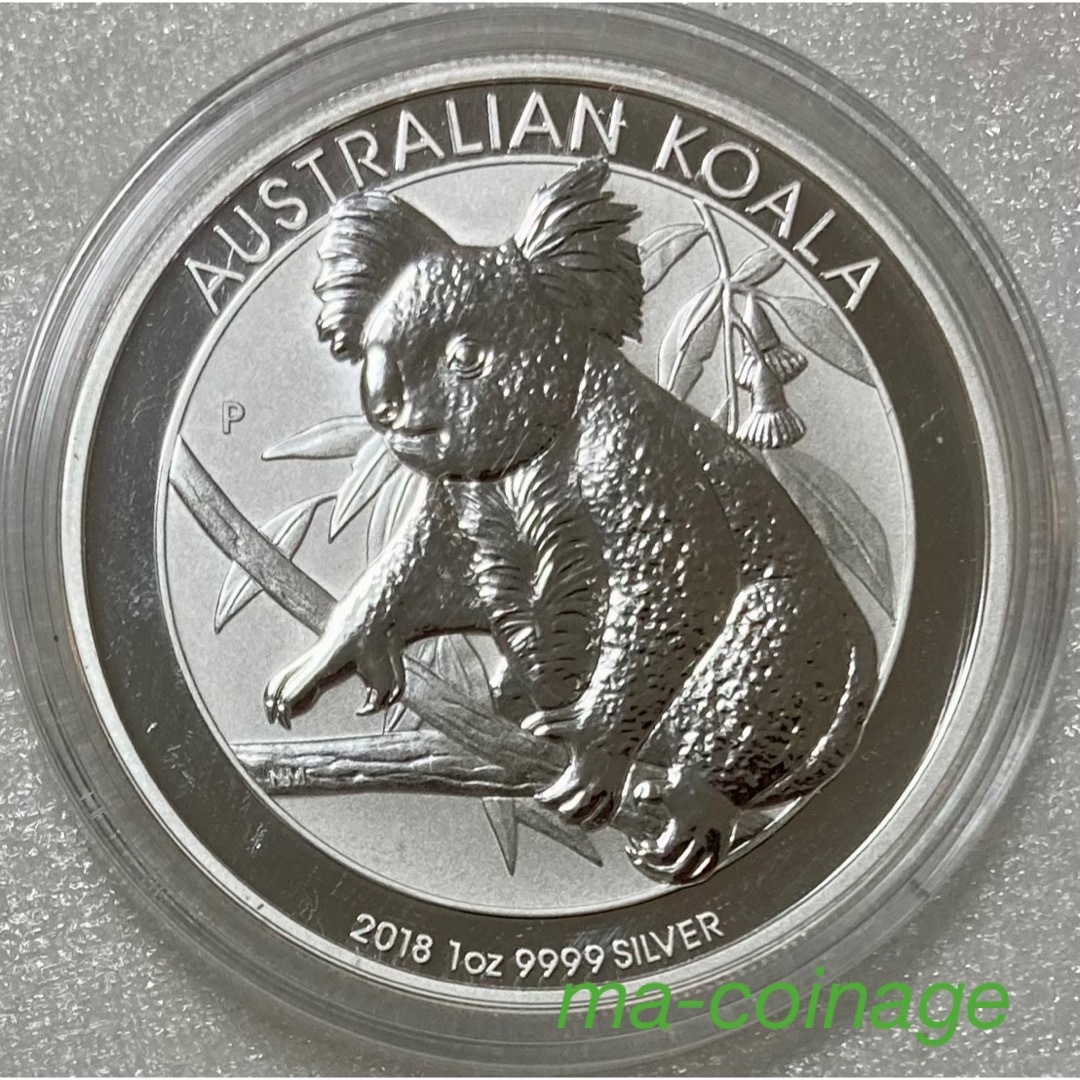 2018 オーストラリア　コアラ　１オンス銀貨　カプセル入り　オーストラリア発行