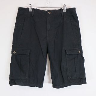 リーバイス(Levi's)のSALE/ Levi's リーバイス カーゴ ショートパンツ アメカジ ブラック (メンズ ｗ32) 中古 古着 N8370(ショートパンツ)