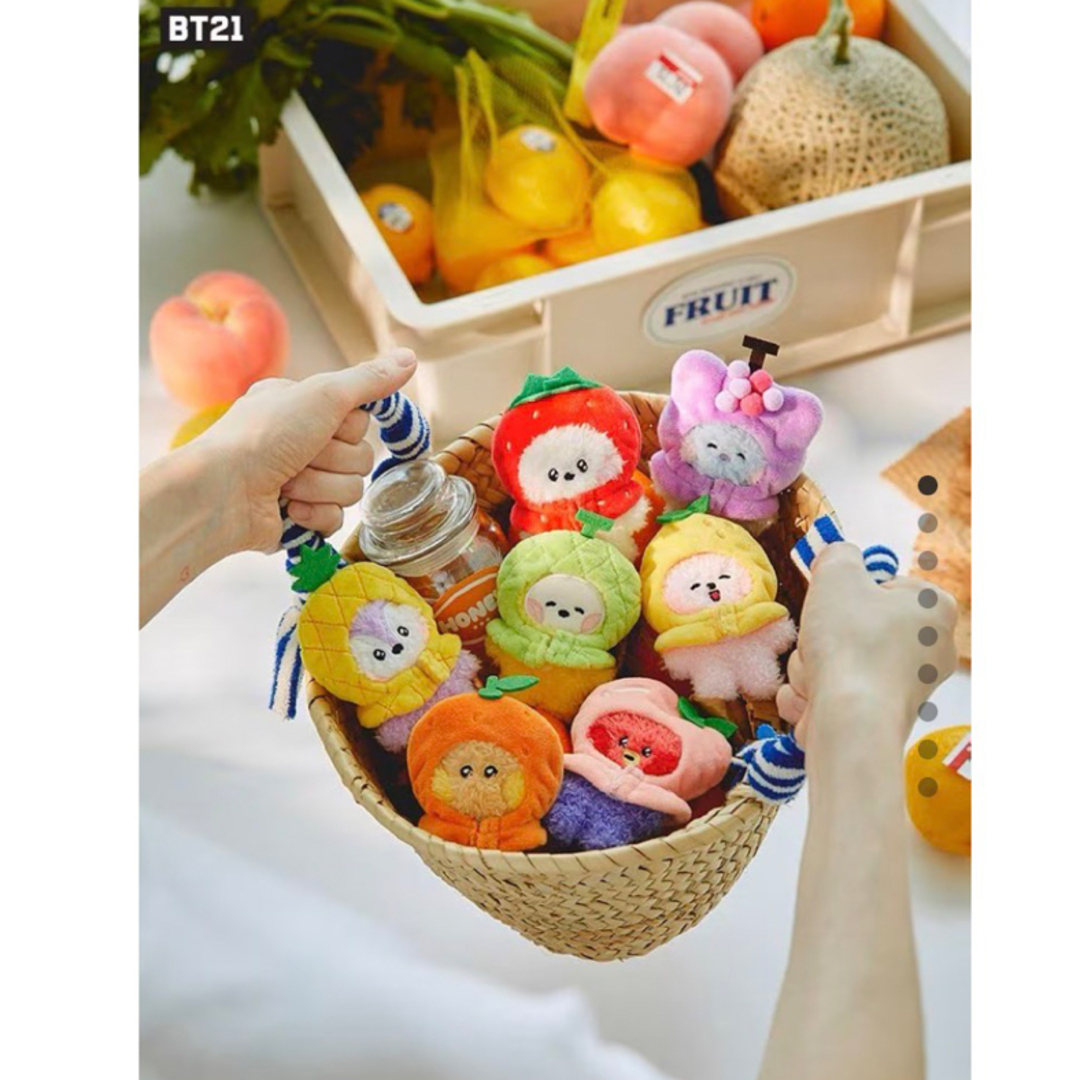 BT21 mini minini フルーツ　SHOOKY2点セット