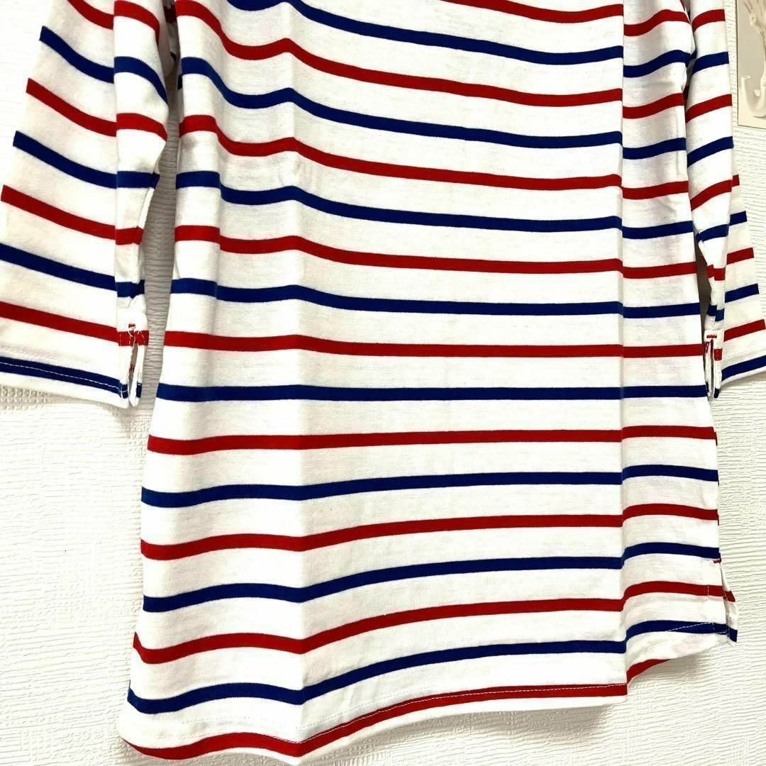 1451　Cherry Pop　 ボーダーTシャツ Ⅿ　カットソー カジュアル レディースのトップス(Tシャツ(長袖/七分))の商品写真