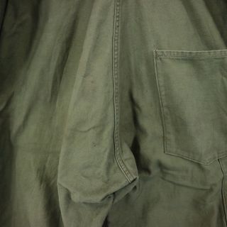 SALE/ 90年代 米軍実物 U.S.ARMY ジャンプスーツ オールインワン ミリタリー コットン オリーブ (メンズ LARGE) 中古 古着 N8432
