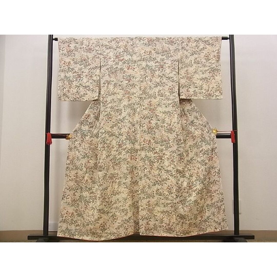 平和屋野田店■上質な小紋 花間道 逸品 n-by3594