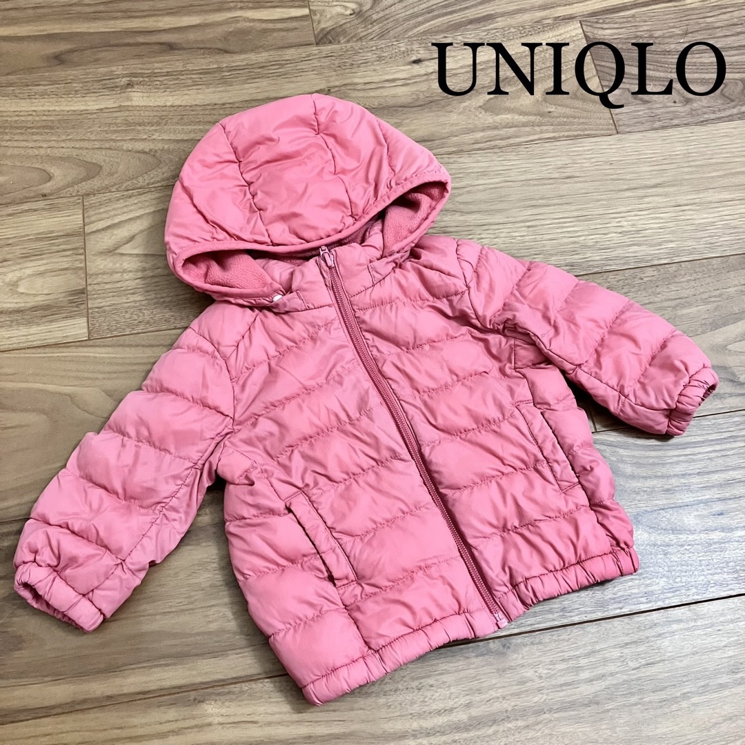 UNIQLO UNIQLO ユニクロ☆ ライトウォームパデッドパーカ ピンク 80cmの通販 by 0420's shop｜ユニクロならラクマ