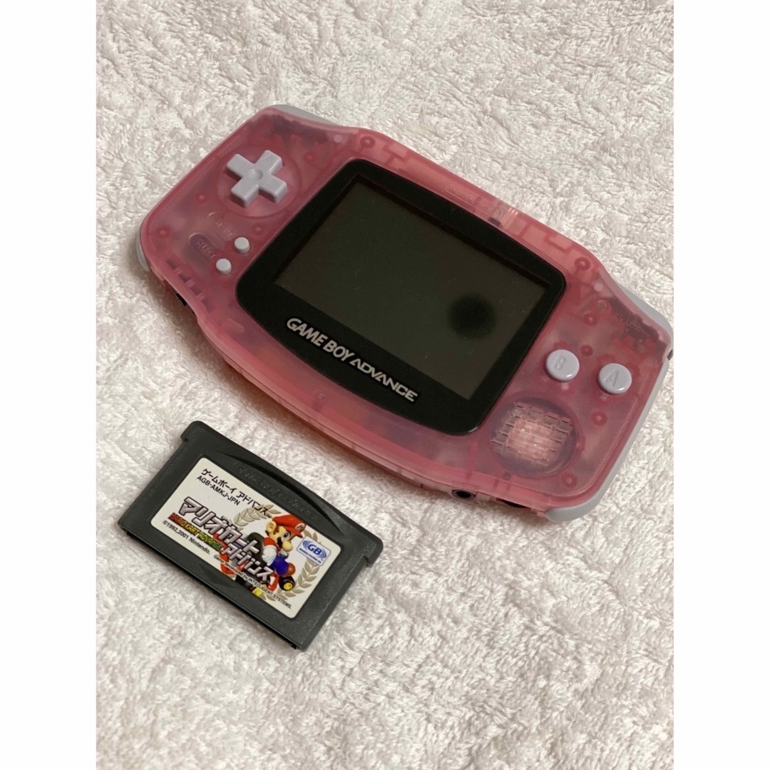 ゲームボーイアドバンスSP パールピンク ソフト付き - www