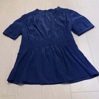 ノーリーズ(NOLLEY'S)の新品　ノーリーズ  青　トップス　カットソー　シャツ　チュニック   ブラウス(カットソー(半袖/袖なし))