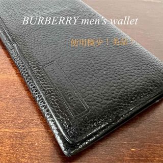 バーバリー(BURBERRY)のBurberry バーバリー　men's 長財布　黒(長財布)