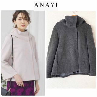 アナイ(ANAYI)のアナイ 38 アンゴラ シャルム ショートコート(ポンチョ)