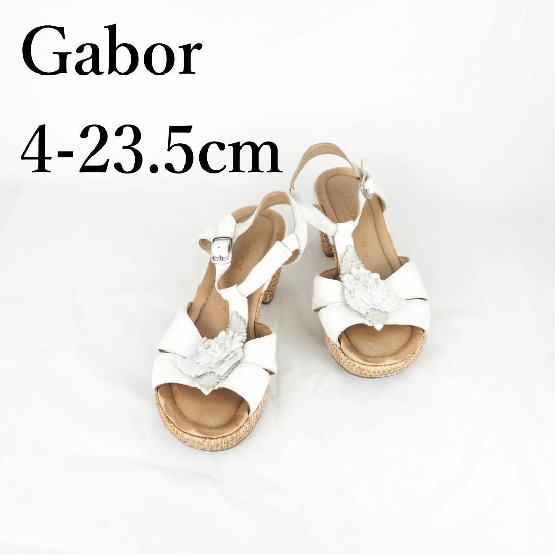 Gabor*ガボール*サンダル*4-23.5cm*白*M1060