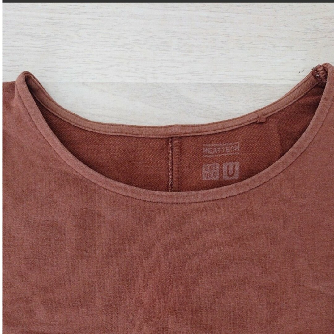 UNIQLO(ユニクロ)の【中古品】UNIQLO ユニクロ ヒートテック ユニクロU 長袖Tシャツ(2着) レディースのトップス(Tシャツ(長袖/七分))の商品写真